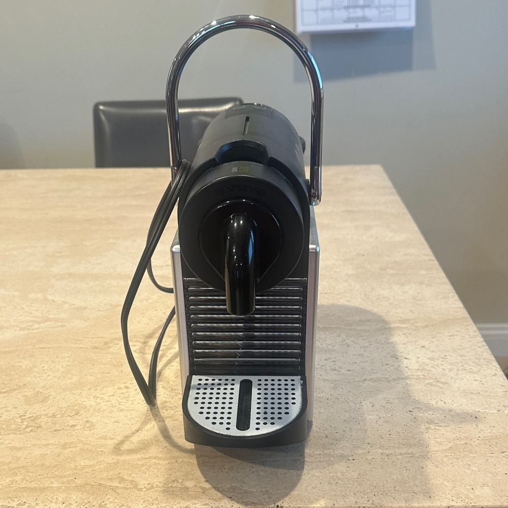 Nespresso Black and Silver Espresso Maker